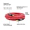 Workforce Air Hose, 3/8in x 25ft, 1/4in Fittings, Red, Rubber HRE3825RD2 - alternate 3